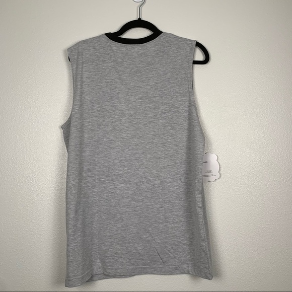 FRIENDS Sleeveless‎ Crew Neck Graphic Muscle Tank Gray NWT - Picture 5 of 5